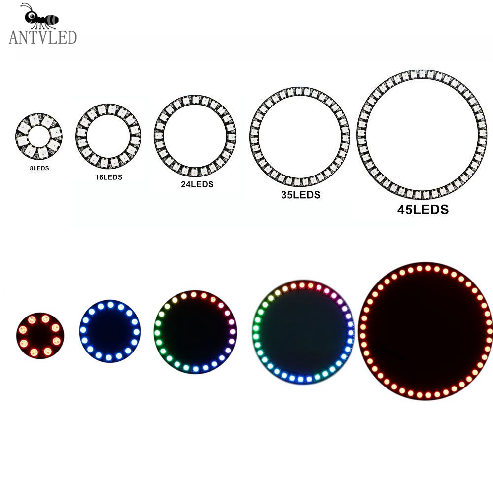Ws2812B Strip 5V - WS2812b LED-Ring Adressierbar 8/16/24/35/45 LEDs 5050