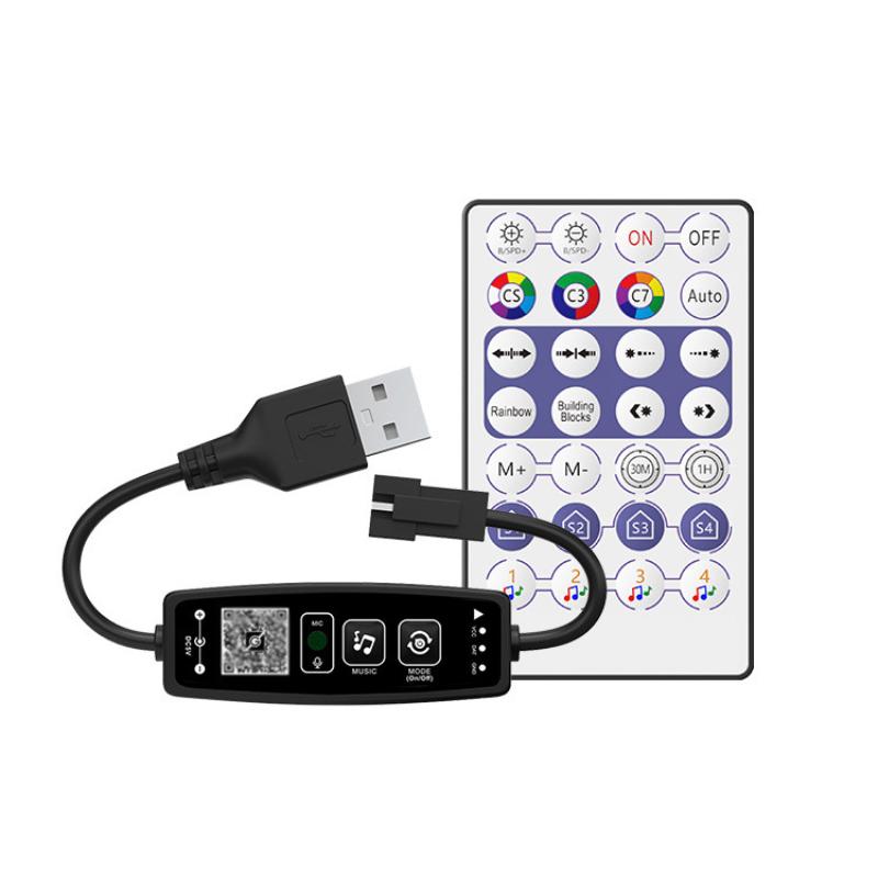 Ws2812B Strip 5V - WS2812B Bluetooth-Musik-LED-Controller – 3-in-1-APP und Fernbedienung,
