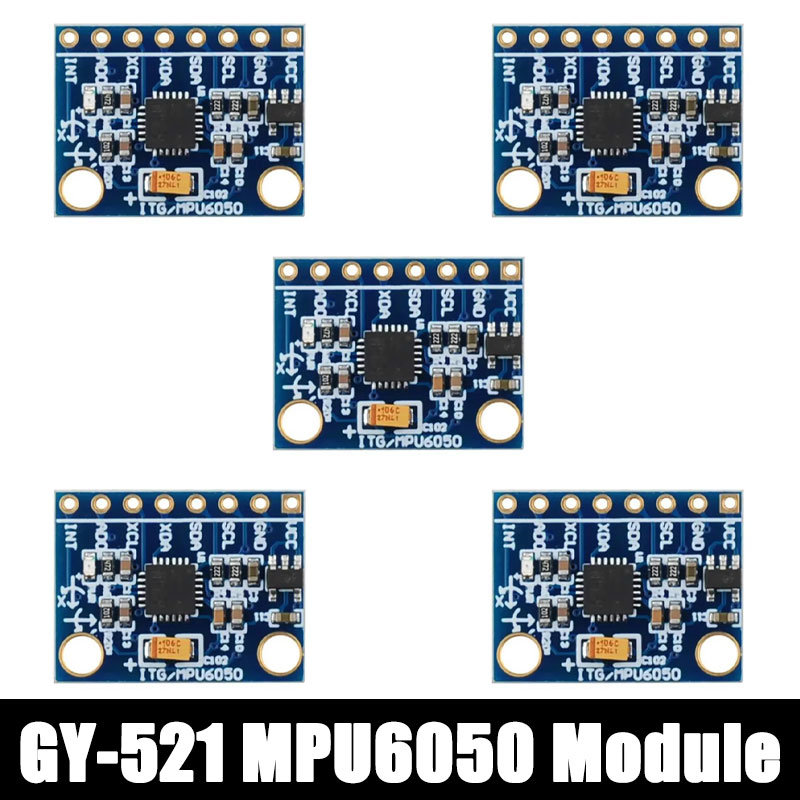 Mpu6050 - 1/5/10 Stück GY-521 MPU6050 3-Achsen-Analog-Gyroskop-Sensor-Beschleunigungsmesser-Modul IIC