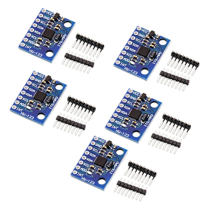 Mpu6050 - 5 Stück GY-521 MPU-6050 MPU6050 Beschleunigungsmesser-Gyroskop-Modul,
