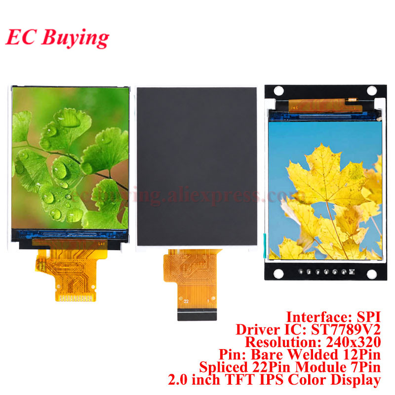 Tft Display 2.4 - 2,0 Zoll TFT IPS Farb-LCD-Displaymodul 2,0''