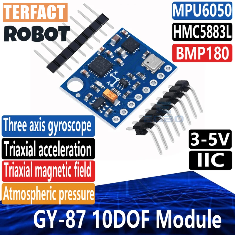 Mpu6050 - 1 ~ 5PCS GY-87 10DOF Modul
