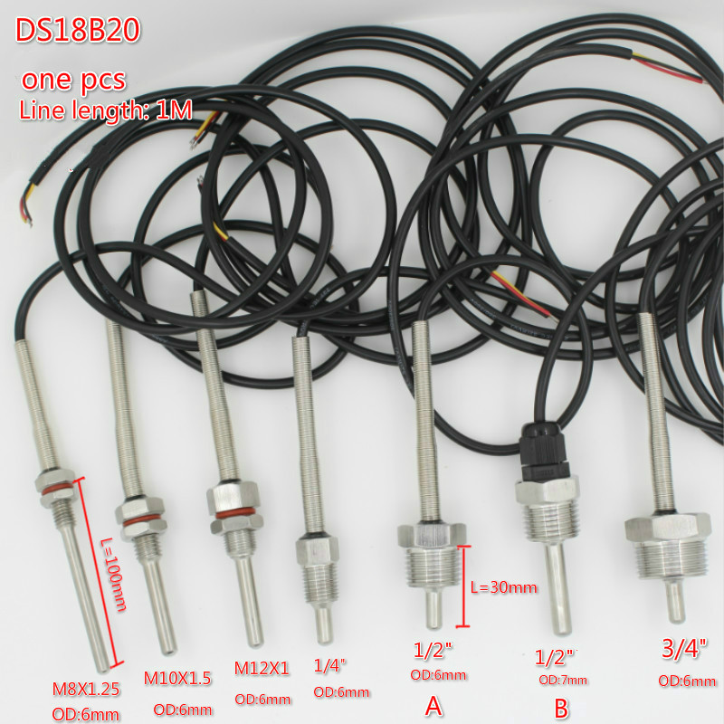 Ds18B20 - DS18B20 Digitale Temperatur Sensor G1/2 