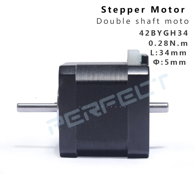 Stepper Motor 28Byj - Doppelwellenmotor 42BYGH34 Nema 17 Schrittmotor 0,28N