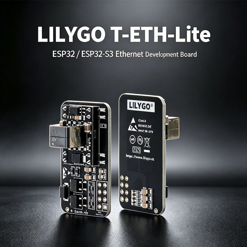 Ethernet W5500 - LILYGO T‑ETH‑Lite Entwicklungsboard, ESP32/ESP32‑S3, W5500/RTL8201 Ethernet,