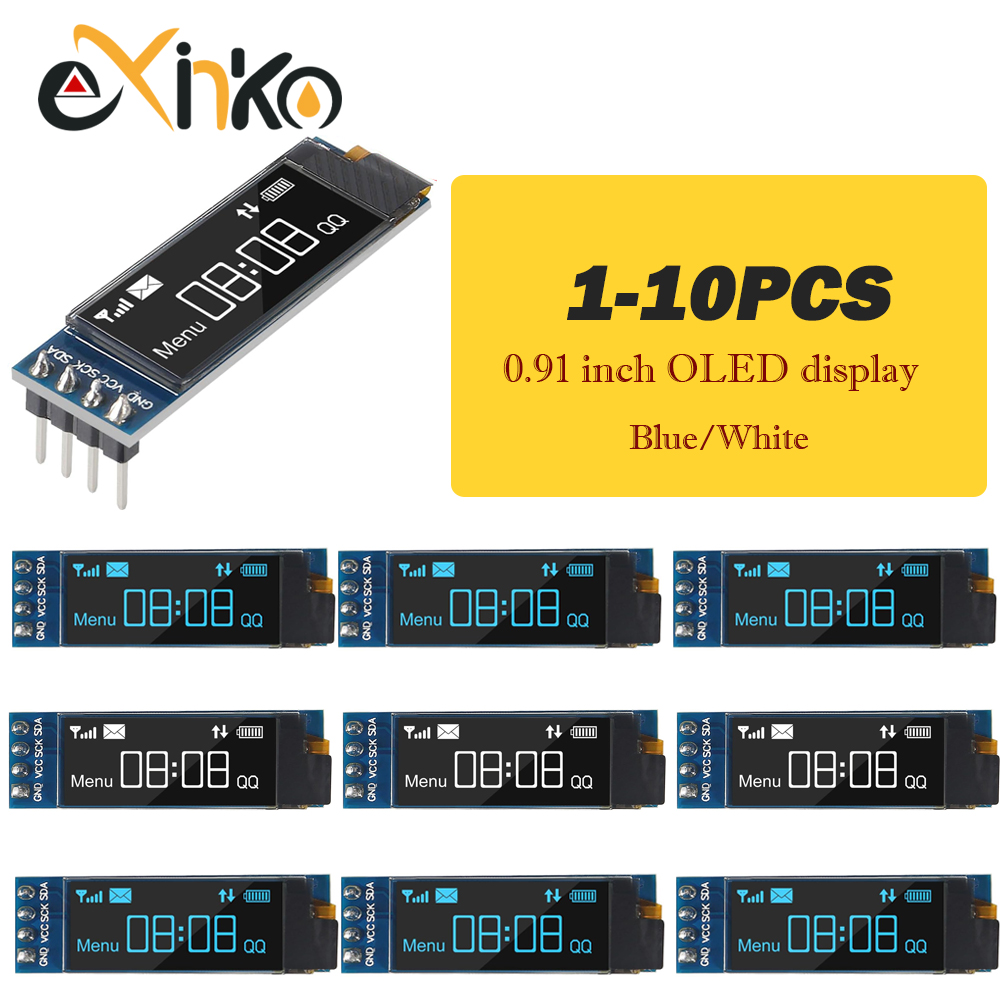 1-10 Stück 0,91 Zoll OLED-Disp – Ssd1306 Bewertung und Preis