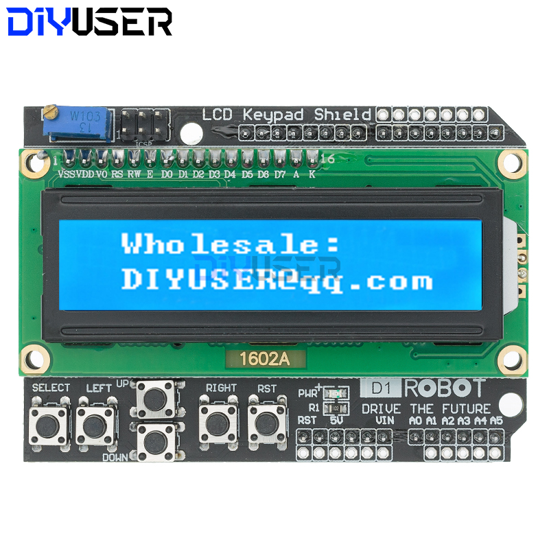 DIYUSER 1602 LCD Keypad Shield – Lcd 1602 Bewertung und Preis