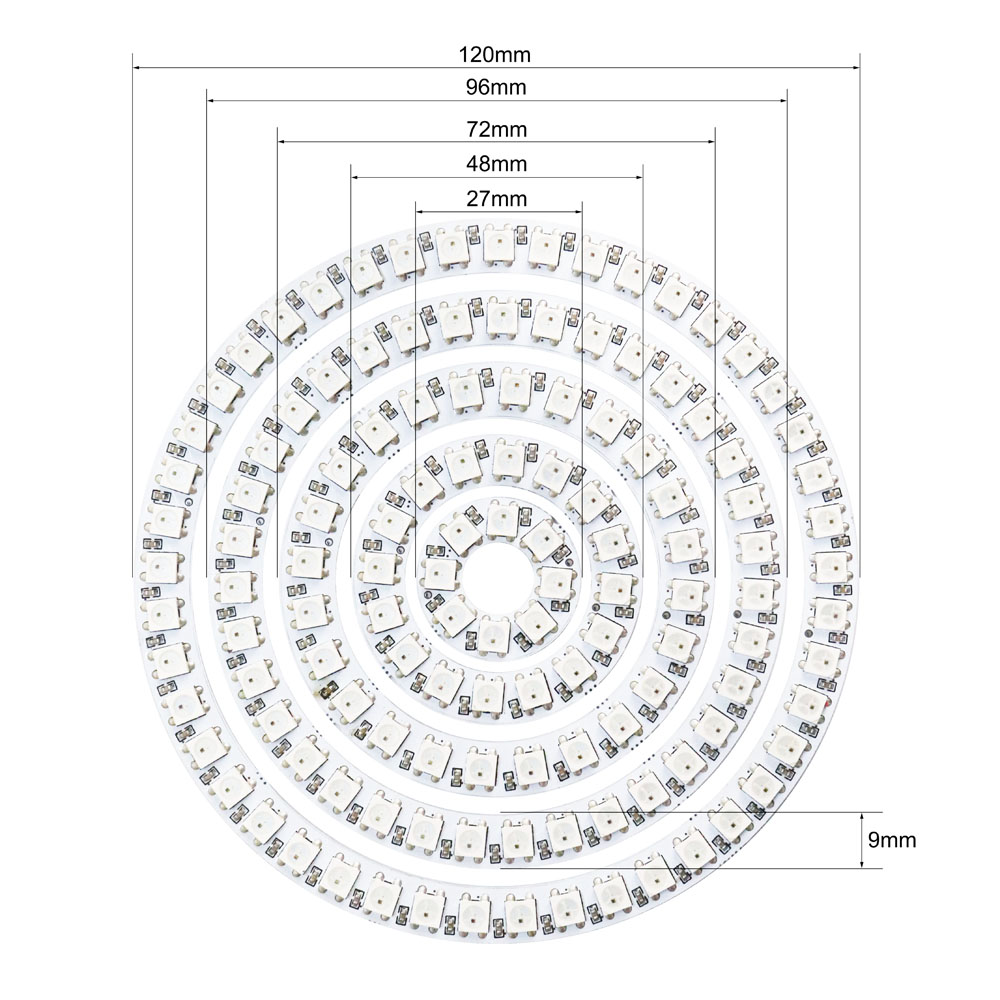 WS2812b LED-Ring Adressierbar  – Ws2812B Strip 5V Bewertung und Preis