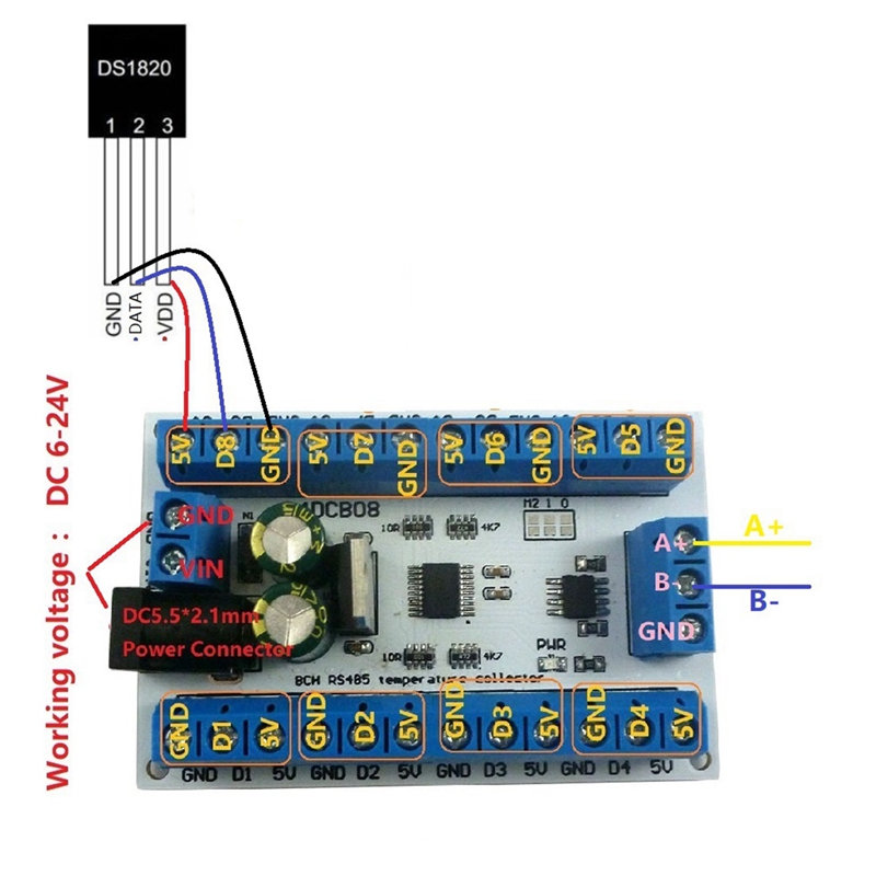 Eletechsup 8ch ds18b20 rs485 m – Ds18B20 Bewertung und Preis