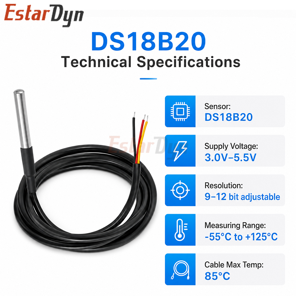 Estardyn DS18B20 Wasserdichter – Ds18B20 Bewertung und Preis