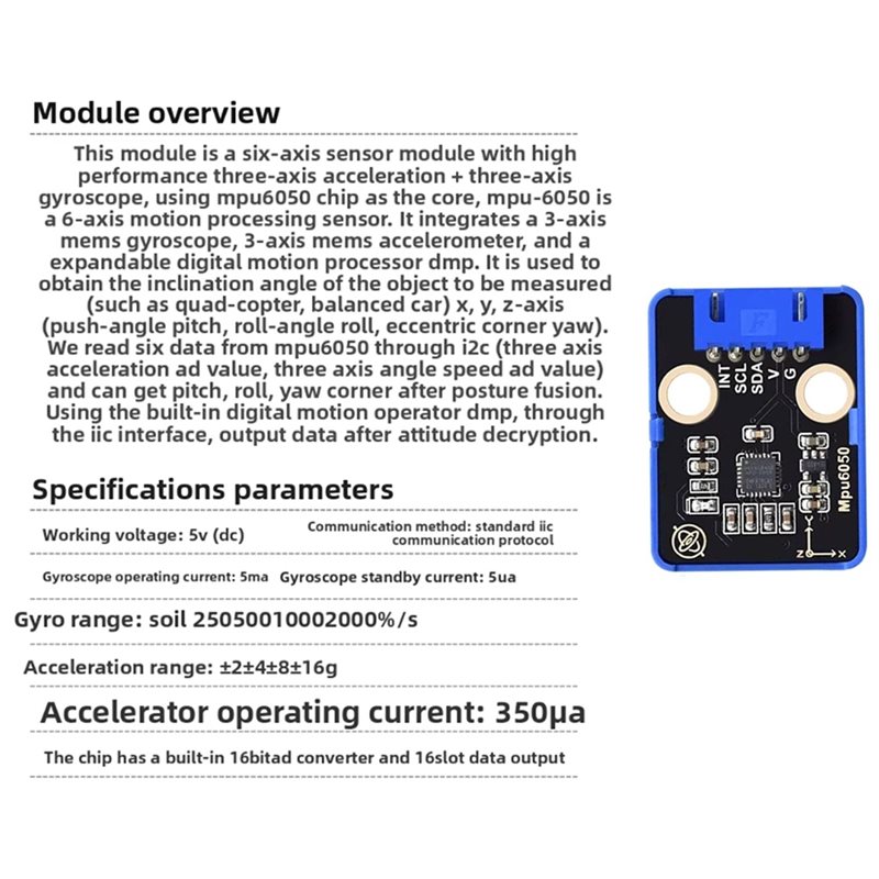 [EYEL!NEU!】 MPU6050 Sechs-Achs – Mpu6050 Bewertung und Preis
