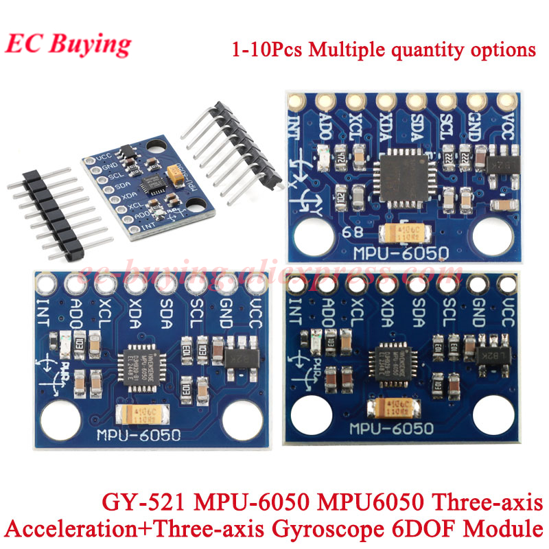 1-10Pcs GY-521 MPU-6050 MPU605 – Mpu6050 Bewertung und Preis