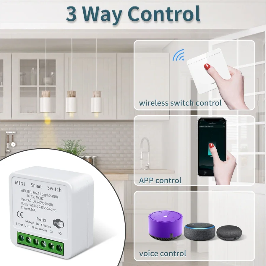 Wifi RF 433MHz Smart Switch Tu – Ir Remote Module Bewertung und Preis