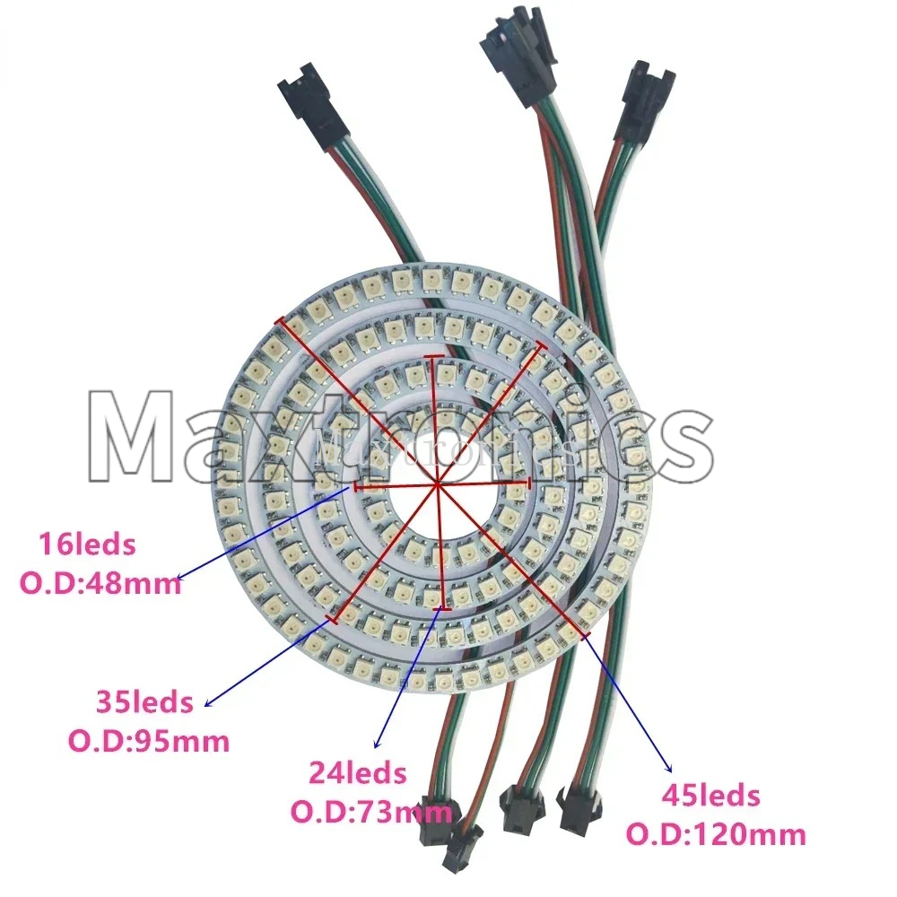 WS2812B FCOB RGB LED-Ring 18/3 – Ws2812B Bewertung und Preis