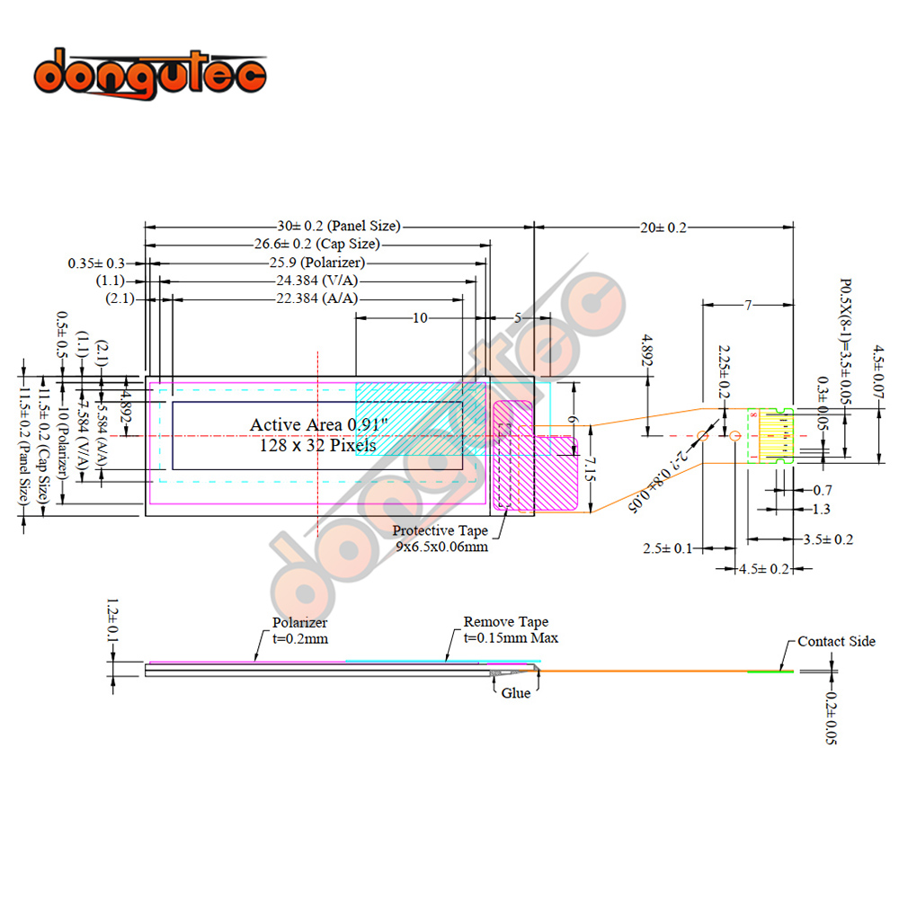 0,91 oled display dna75 128*32 – Ssd1306 Bewertung und Preis